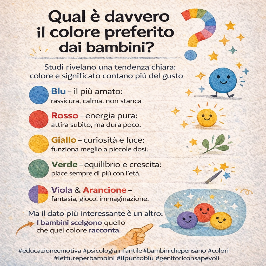 I colori preferiti dai bambini.