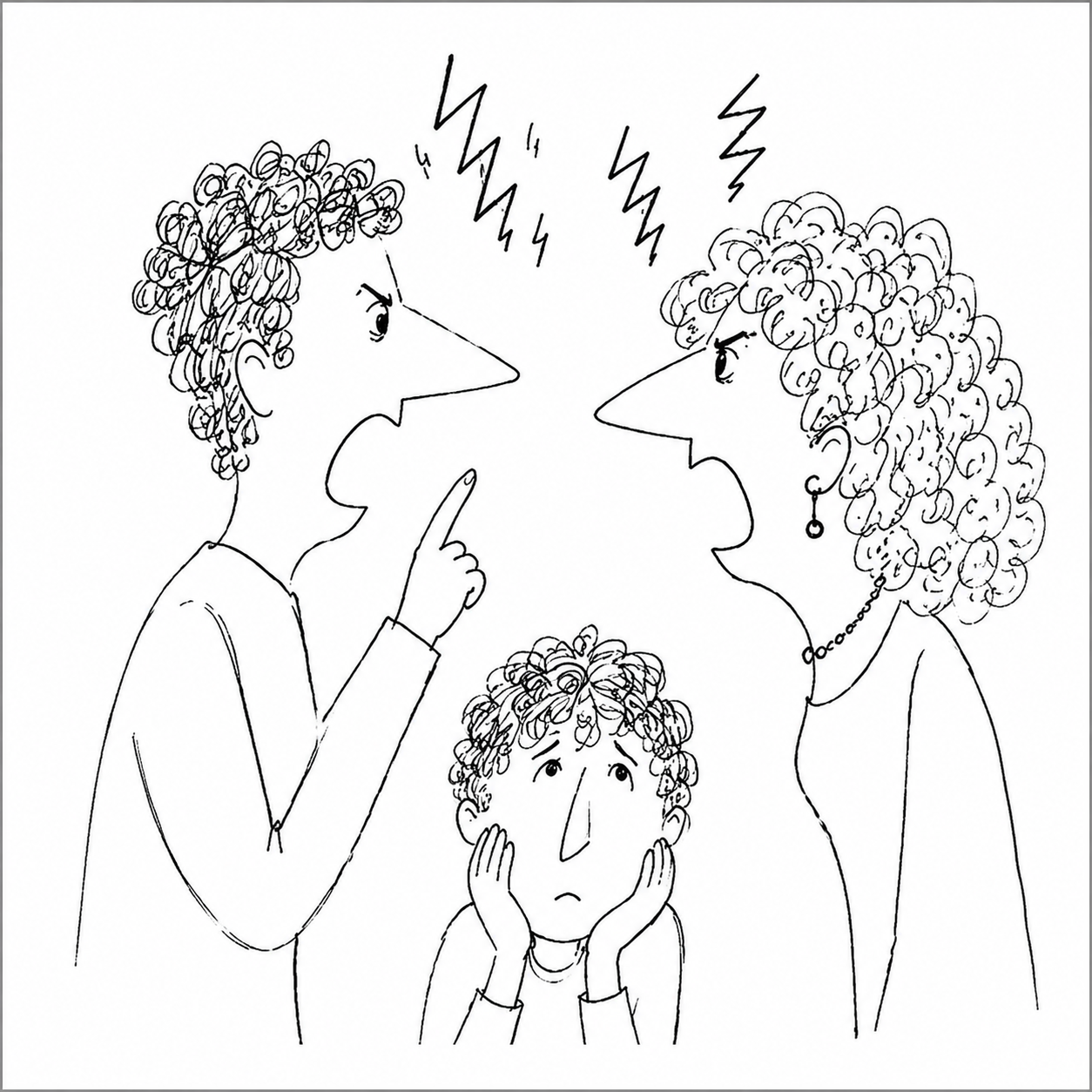 Litigare davanti ai figli fa sempre male ?