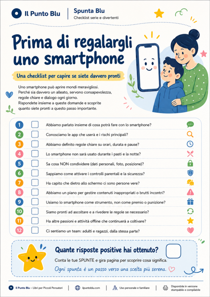 Copertina della guida gratuita Prima di regalargli uno smartphone